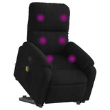 thumbnail of vidaXL Massagesessel mit Aufstehhilfe Schwarz Mikrofasergewebe