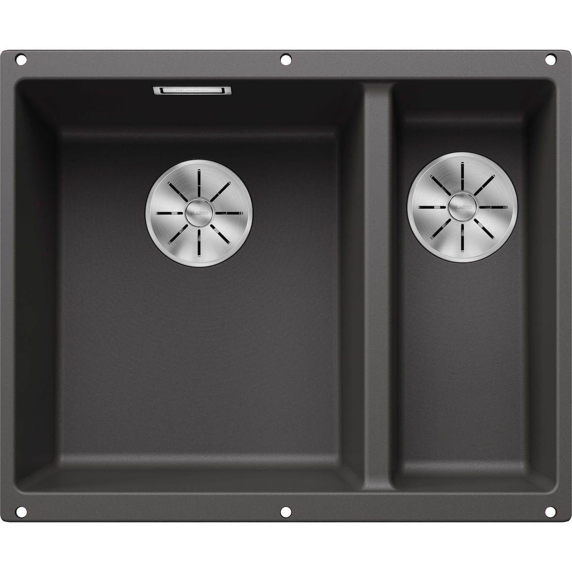 BLANCO SUBLINE 340/160-U Einbauspüle SILGRANIT felsgrau ab 60 cm