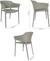 thumbnail of Bolero Lorenzo Cafe Stühle Medium Grau (2er Pack)