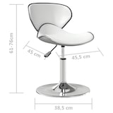 thumbnail of vidaXL Barhocker Weiß Kunstleder