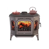 thumbnail of Stufa a legna a libera installazione Apertura destra con CookTop - P7 (10,5 KW) ECO