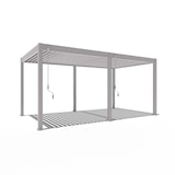 thumbnail of Weide Classic | Pergola Aluminium freistehend | 3 x 5,3 M | Lamellendach Ivory Sand
