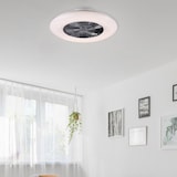 thumbnail of Ventilatore plafoniera con tre modalità luce led a soffitto con ventilatore e telecomando diametro 60 cm