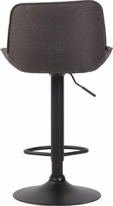 thumbnail of CHEFGASTRO 2er Set Barhocker SAHARA Stoff Schwarz HxBxT 86x50x50cm Stoff Dunkelgrau Barstuhl
