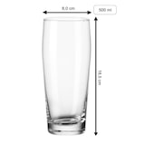 thumbnail of Luxentu Willi Becher Bierglas Helles-Glas 0,5 Liter mit Eichung - 40. Jubiläum