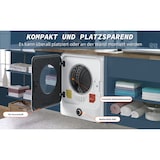 thumbnail of Merax Mini Ablufttrockner 3 kg, wandmontierbar, 4,5 kg effektiv, PTC-Keramikheizung, Edelstahl-Trommel, 5 Programme, leise 62 dB, Weiß