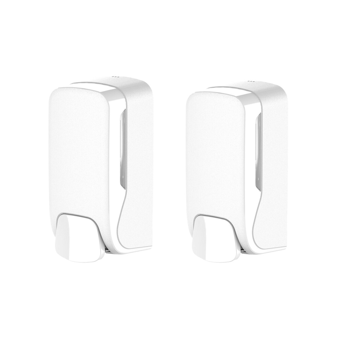 Plock GmbH Schaumseifenspender SemyTop - 500 ml - Kunststoff - weiß - 2 Wandspender