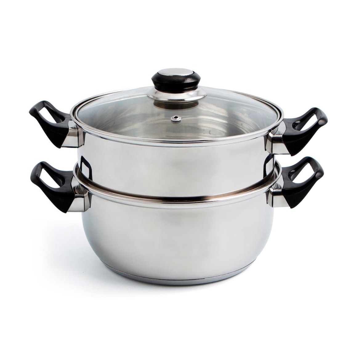 Quid Gastro Fresh - Set Vaporera Y Cacerola Acero Inoxidable 22Cm