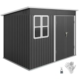 thumbnail of Outsunny-Gartenschuppen-260L x 177B x 190H cm-Dunkelgrau