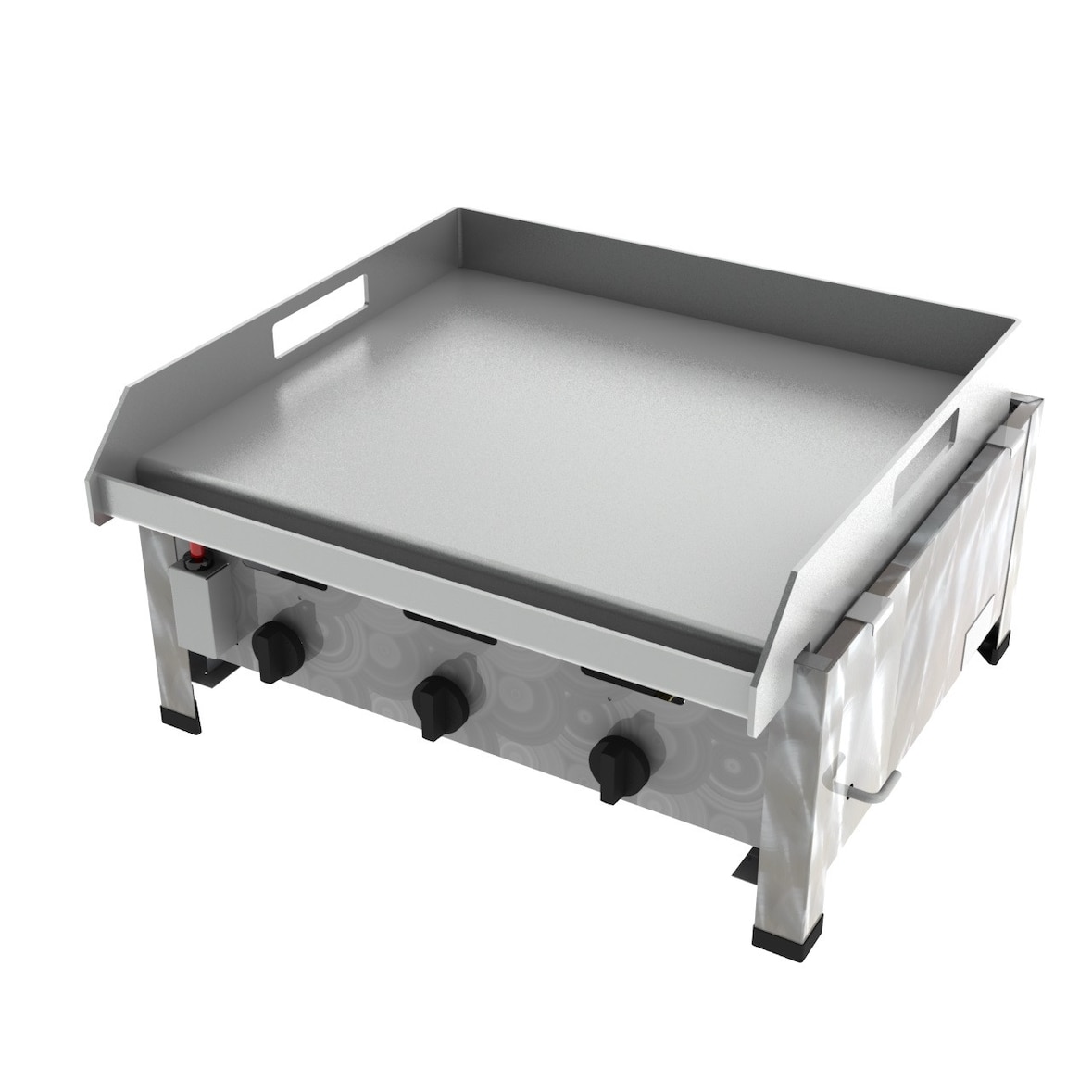 ChattenGlut Professional Gasbräter 3-flammig 10,8 kW mit Planchaplatte