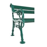 thumbnail of Gartenbank Curacao 2-Sitzer Grün HxBxT 85x115x60cm Witterungs- & UV-beständiger Kunststoff Parkbank Sitzbank Außenbereich Garten Balkon Terrasse