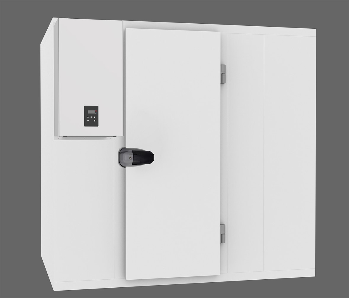 A&S Tiefkühlzelle Wandstärke 120mm, 1500 x 1500 x 2200 mm,  inkl. Kühlaggregat