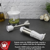 thumbnail of Magefesa Crossia Plus - Batidora de Mano + Vaso Batidor de 600ml + Picadora de 500ml, 1000W, 2 Velocidades, Silenciosa, 6 Niveles de Potencia
