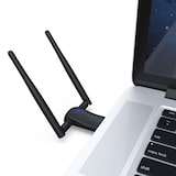 thumbnail of Aplic WLAN-Stick, WIFI Dongle USB 3.0, 1200 MBit/s Dual Band 2,4 + 5 Ghz externe Antennen
