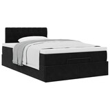 thumbnail of vidaXL Ottoman-Bett mit Matratze Schwarz 120x190 cm Samt