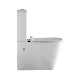 thumbnail of Pack Inodoro completo Cuadrado Fondo Reducido Rimless y Tapa con caída Amortiguada + Bidet a Suelo de Baño Moderno