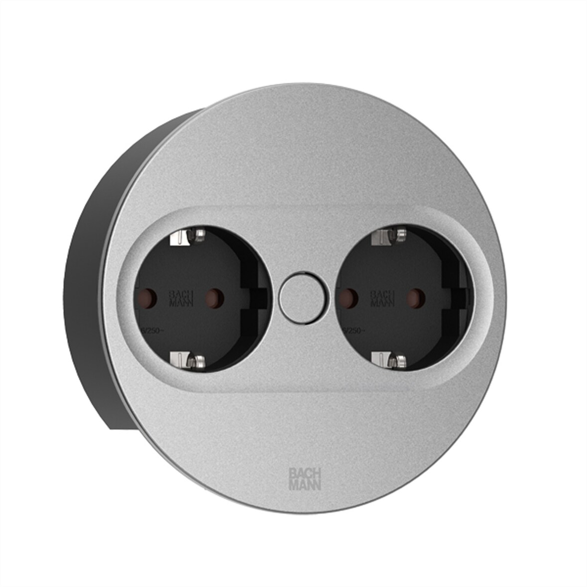 BACHMANN TWIST 2 2xCEE7/3 2,0m AEH silber rund