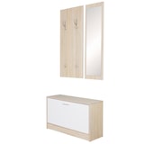 thumbnail of Garderobe Flurgarderobe Paneel Wandgarderobe Spiegel Komplett Set Kompakt Flur