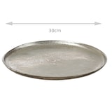 thumbnail of Dekoteller Dekotablett Kerzenteller Aluminium rund D: 30cm silber