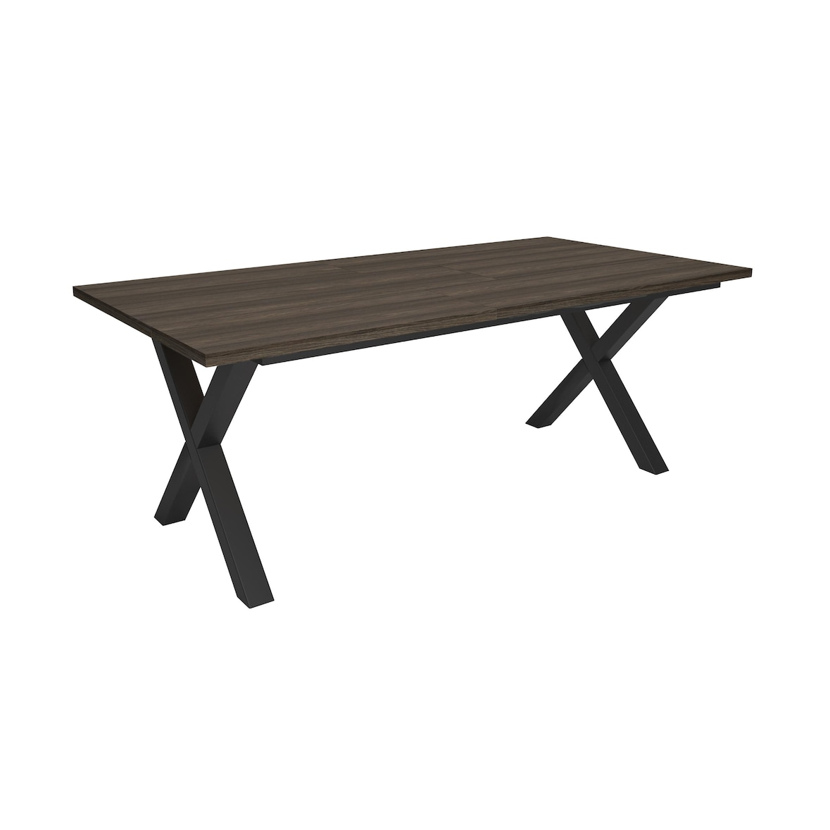 Eettafel, 194x90x74 cm, Voor 10 personen, Dining Table, Donkere eik _535_6