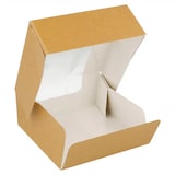 thumbnail of Caixa Kraft c/Janela 10x10x4cm Pack 50 – Take Away/Pastelaria/Bolos/Sushi