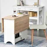 thumbnail of HOMCOM Tavolo Consolle a Ribalta con Mensola, Tavolino Pieghevole