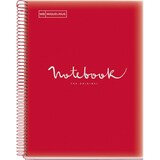 thumbnail of Lot de 5 Cahier Emotions A4, 160p./80 feuilles 90 g/m², reliure intégrale, couverture PP coloris rouge, quadrillé 5x5