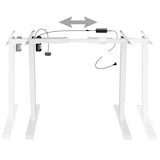 thumbnail of tectake Tafelonderstel elektrisch in hoogte verstelbaar 85-129x65x71-121cm - wit - 403002