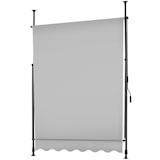 thumbnail of tectake Store à pince sans perçage avec manivelle, réglable en hauteur - 150 x 180 cm, gris clair - 404955