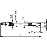 thumbnail of TELEGÄRTNER Patchkabel S/FTP, Cat.6A, LSOH, schwarz, 7,5 m