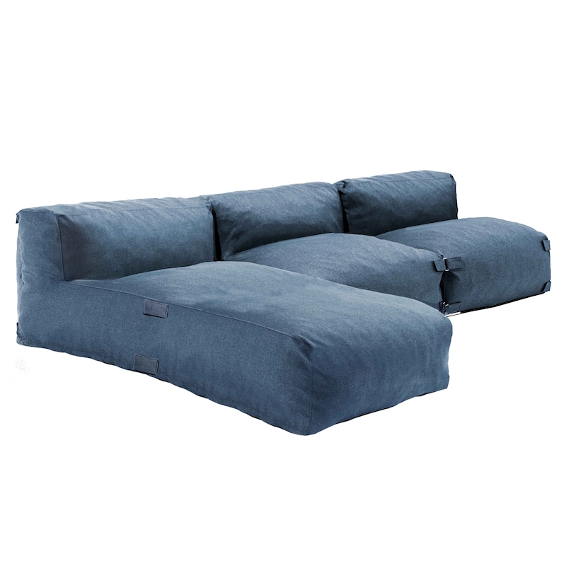 Oviala Modulaire tuinmeubelen met 7 zitplaatsen met 2 chaise longue Terracotta