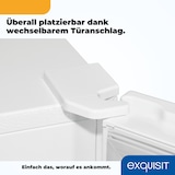 thumbnail of Exquisit Gefrierschrank, Tiefkühlschrank, 194 L, 4-Sterne-Gefrieren, Schnellgefrieren, Alarm-Funktion, Gefrierschrank NoFrost, GS4271-NF-H-010E weiss