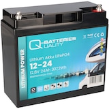 thumbnail of Q-Batteries LiFePO4 Akku 12-24 12,8V 24Ah 307,2Wh Batterie