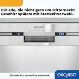 thumbnail of Exquisit Geschirrspüler GSP9614-030B inox | Spülmaschine 60 cm | Aquastop | Maßgedecke: 14 | Auto Türöffner | Restlaufzeiten Anzeige