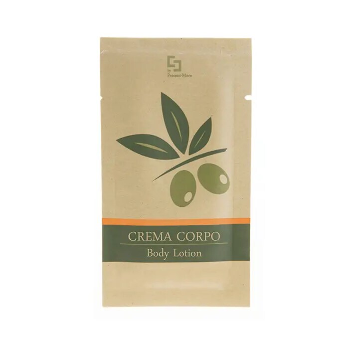 Crema corpo bustina da 15ml Beauty-Oil Fragranza Olio d'Oliva linea cortesia hotel (50 pezzi)