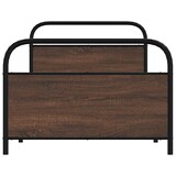 thumbnail of vidaXL Bedframe zonder matras bewerkt hout bruin eikenkleur 107x203 cm