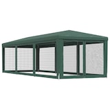 thumbnail of Tente de fête avec 8 parois latérales en maille Vert 3x9 m PEHD Modèle AbriCôte 170