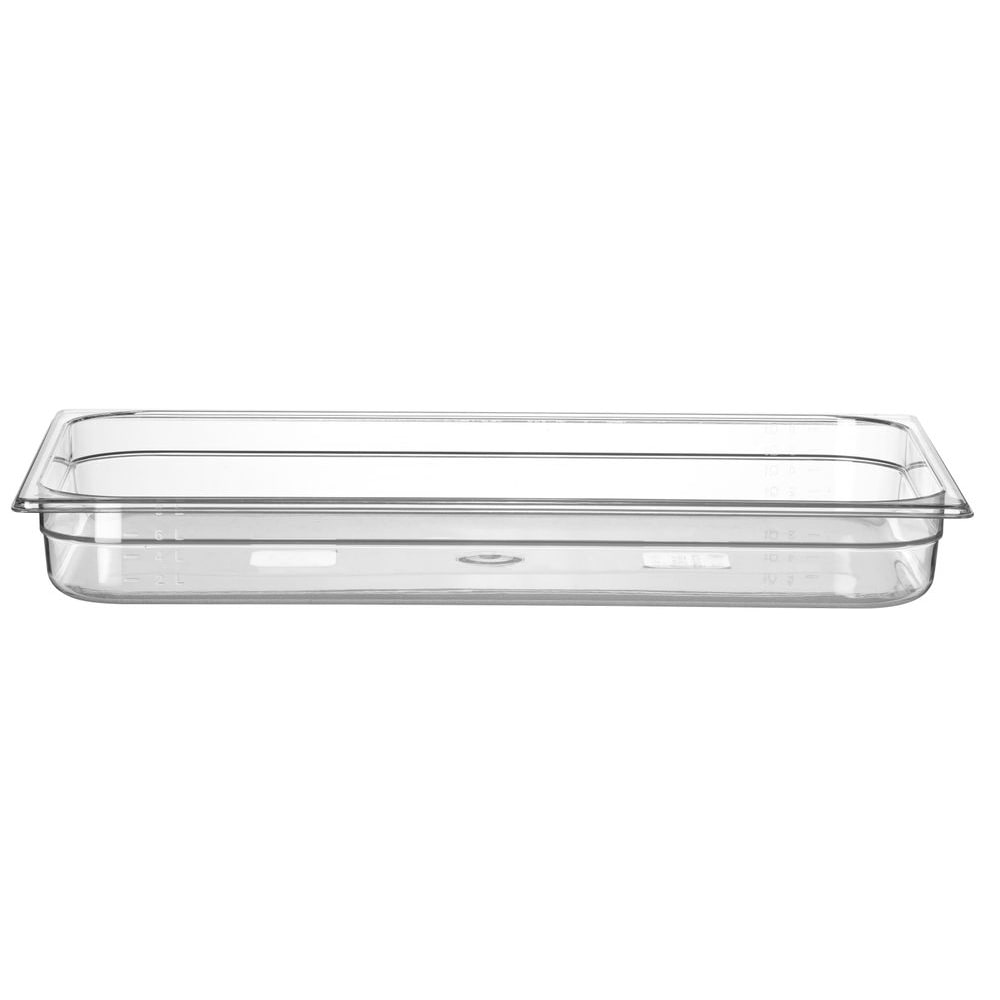HENDI Container GN 1/1 polycarbonaat, Profi Line, GN 1/1, 9L, Transparant, 530x325x(H)65mm