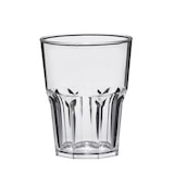 thumbnail of Goldplast Bicchiere Rox Trasparente 290cc in SAN Ottagonale - Set di 8 pezzi.  Riutilizzabile e Riciclabile.