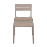 thumbnail of Lot de 4 chaises de terrasse en plastique beige