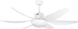 thumbnail of Ventilador de techo con luz Orbegozo CP 100138, motor DC, 6 aspas, 5 velocidades, mando a distancia, temporizador, 138 cm de diámetro, 50 W