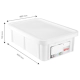 thumbnail of GILAC Bac renforcé HACCP 600 x 400 + couvercle - 25 L - Blanc G119712