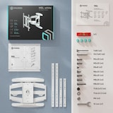 thumbnail of ONKRON Supporto a Parete Girevole e Inclinato per TV da 40-75", fino a 45,5 kg, VESA 200x100-600x400, M6L-W Bianco