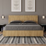 thumbnail of Dubbel verhoogd opbergbed 160x200 Demas eiken schuin hoofdeinde