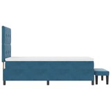thumbnail of vidaXL Boxspringbett mit Kopfteil Dunkelblau 200 x 90 cm Samt