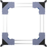 thumbnail of vidaXL Waschmaschinensockel Grau 67 x 67 x 12 cm Edelstahl