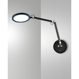 thumbnail of Regina - Lámpara de pared redonda ajustable Fabas Luce - Aplique LED regulable de 9 W con CCT (3000 K, 4000 K, 5000 K, 6000 K) - Negro