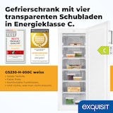 thumbnail of Exquisit Gefrierschrank, 177 Liter, Standgerät, 4-Sterne-Gefrieren, Toplader, Tiefkühlen, kompakt, GS230-H-050C weiss