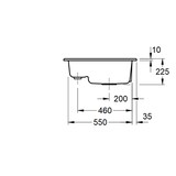 thumbnail of Villeroy&Boch Spülbecken, Küchenspüle Subway 60 XM Stone White 620x510mm, Unterschrankbreite 60cm