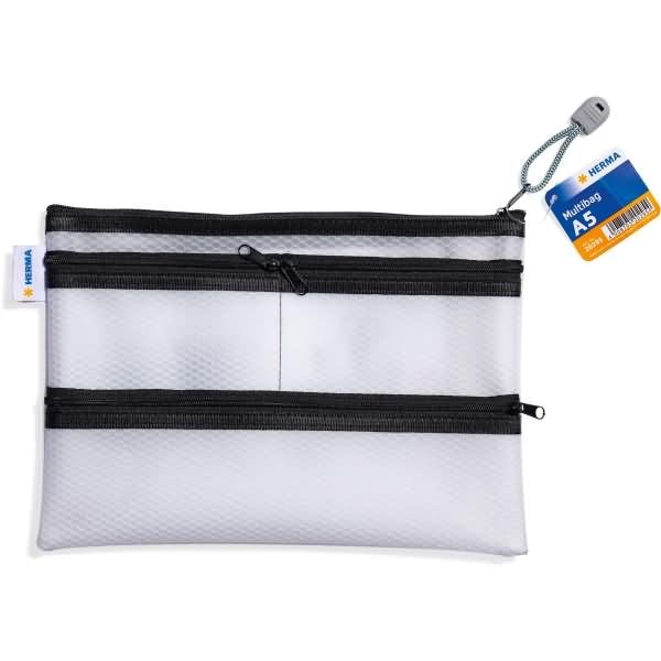 Multibag A5 4 separate Taschen schwarz